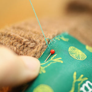 【Vel_original】Woven tag -Deep green-