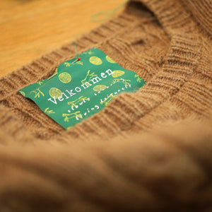 【Vel_original】Woven tag -Deep green-