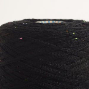 Neon nep wool -Black-