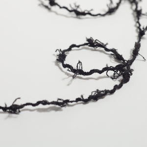 Cotton black ribbon