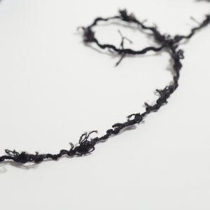 Cotton black ribbon