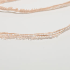 Tape fringe yarn-Dusty pink-