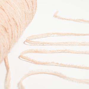 Tape fringe yarn-Dusty pink-